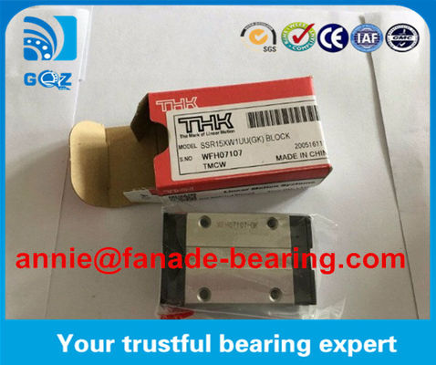 satın al THK SSR serisi CNC makinesi için doğrusal ray ve blok SSR15XW1UU doğrusal rehber doğrusal blok THK SSR15XW1GG Çevrimiçi üretim
