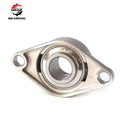 satın al SSUCFL202 Paslanmaz Çelik Flange Yastık Blok Taşıma 15mm İki Bolt Flanged Yüklü Top Taşıma Gıda Makineleri İçin Çevrimiçi üretim