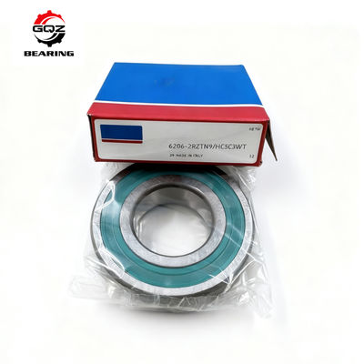 satın almak 6206-2RZTN9 Hibrit Seramik Derin Oluklu Bilyalı Rulman 30×62×16mm İnvertör Tahrikli Motor için Çevrimiçi üretim