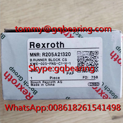 satın al Karbon çelik malzemesi Rexroth R205A21320 Koşucu Blok R205A21320 FNS KWE-025-FNS-C1-H-1 Doğrusal Blok Çevrimiçi üretim