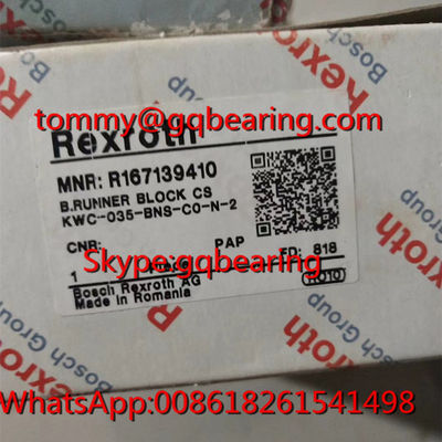 satın al Karbon çelik malzemesi Rexroth R167139410 Geniş koşucu bloğu Bosch R167139410 Doğrusal rulman Çevrimiçi üretim
