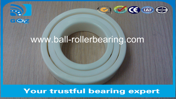 Açık ZrO2 6005 Yüksek sıcaklığa dayanıklı seramik top rulman 25x47x12mm
