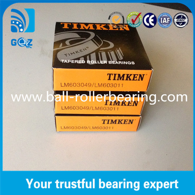 Ağır yüklü konik rulo karavan tekerlek rulmanları LM603049 / LM603011