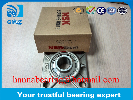 SSUCF204 Kare Yastık Blok Taşıma Paslanmaz Çelik Malzemesi Yüksek Hassasiyet 20x86x33.3mm
