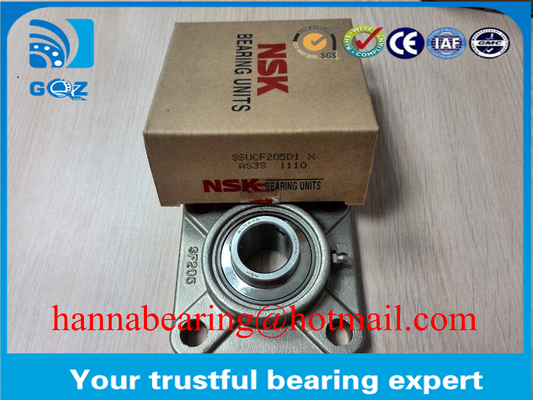 Şaktı 30 mm Metrik Yastık Blok Taşıma SUCF206 Dört Bolt Flanged Konveyör Kemeri için Ev