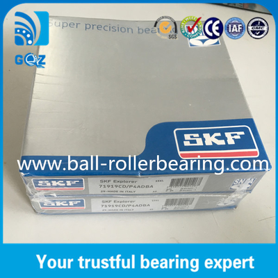 15 derece temas açısı yüksek hassasiyetli top rulmanları Skf 71911 CD / P4A