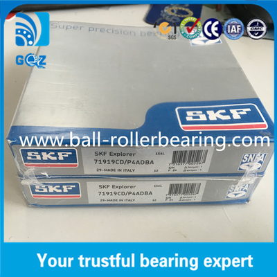 15 derece temas açısı yüksek hassasiyetli top rulmanları Skf 71911 CD / P4A