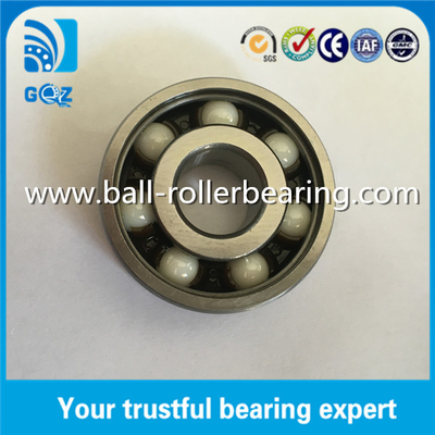 C3 Açıklık Polyamide kafes 6302 Hibrit Keramik Top rulmanları ZrO2 Keramik toplar 6302 TNH/HC5C3