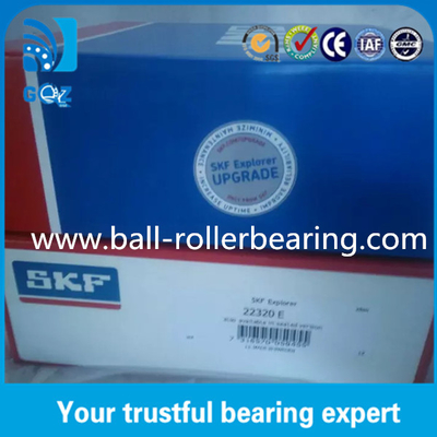 E Tipi Kafes Küresel Endüstriyel Rol rulmanları Ağır Yüklü Güçlendirilmiş SKF 22320 E