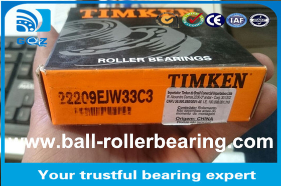 ABEC-3 Sferik Rulo Lageri 22209 E Rolling Mill Rolls için 22209 CA/W33 Rulo Lageri 45X85X23 mm