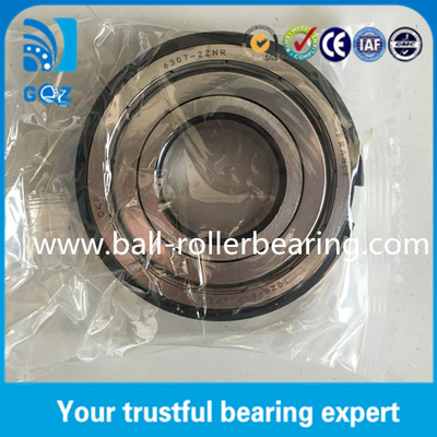 Metal koruma SKF 6307-2ZNR Snap Ring ile derin oluklu top rulmanı