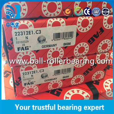 C3 Açıklık E1 Çelik Kafes FAG 22312-E1-C3 Küresel Rol rulmanlı çelik kafes