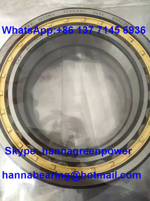 NU1020MAC3 Katı Bakır Kafes Tek Sıralı Silindrik Rol rulman 100*150*24 mm