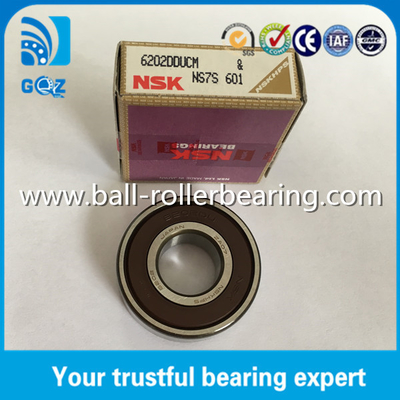 Kauçuk Mühürleme Chrome Çelik Derin Çukurlu Top Taşıma NSK 6202DDU 6202DDUCM