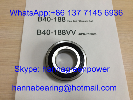 B40-188VV 15000RPM Çelik Top Taşıma B40-188-2RS Yüksek Hızlı Motor Taşıma 40*80*18mm