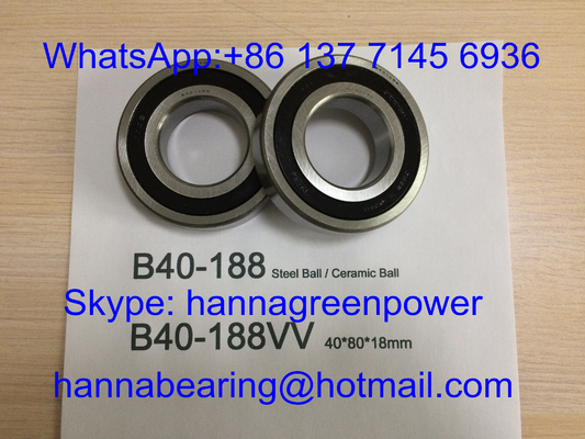 B40-188VV 15000RPM Çelik Top Taşıma B40-188-2RS Yüksek Hızlı Motor Taşıma 40*80*18mm
