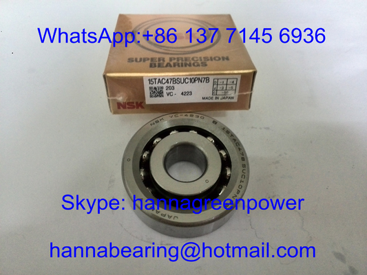 15TAC47BSUC10PN7B / 15TAC47CSUHPN7C Küresel temas itme küre rulmanı 15x47x15mm