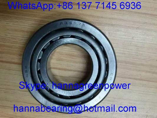R35-75 / R35/75 Otomotiv tek sıra konik rulo rulman / tekerlek merkezi rulman