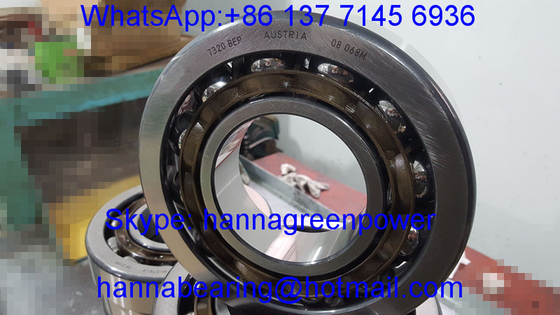7320BEP Naylon Kafes Köşe temas rulmanı 7320BEM Bakır Kafes Top rulmanı 100*215*47 mm