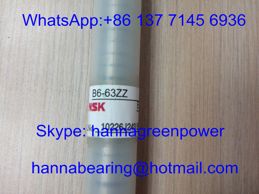 B6-63Z / B6-63ZZ / B6-63 Metal kalkan Miniatür Otomobil rulmanları Derin oluklu top rulmanları 6*16*5 mm