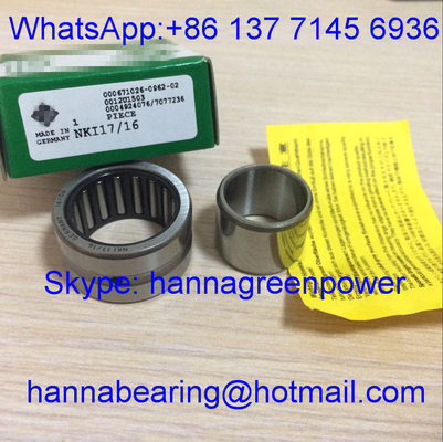 NKI17/16-XL / NKI17-16 Hafif Görev Türü Petrol deliği 17*29*16 mm ile küçük iğne rulmanları