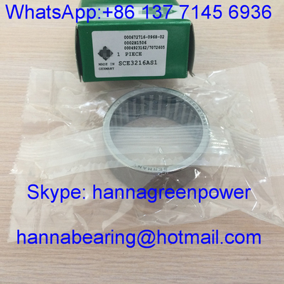 SCE3216AS1 / SCE3216 Açık uçlu inçli çekilmiş bardak iğneli rulman rulmanları, 50.8*60.325*25.4mm