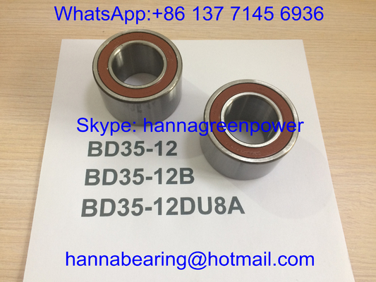 BD35-12DU8A / BD35-12B / BD35-12 Otomotiv rulmanları, 35 * 64 * 37 mm tekerlek merkezi rulmanları
