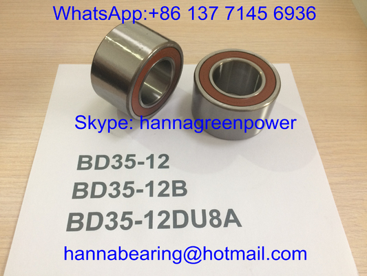 BD35-12DU8A / BD35-12B / BD35-12 Otomotiv rulmanları, 35 * 64 * 37 mm tekerlek merkezi rulmanları
