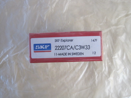 SKF 22207CA / W33 Makine üretimi için çelik / tunç kafesli küresel rulo rulmanı