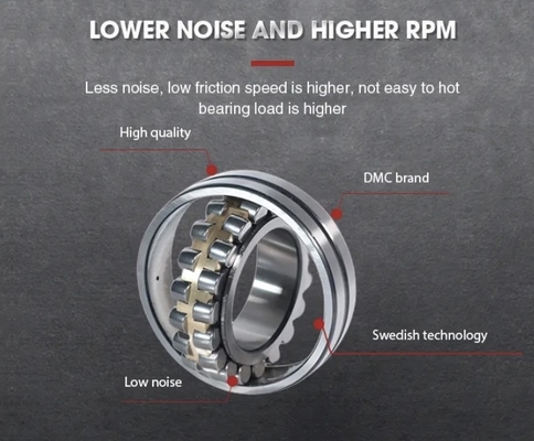 SKF 22207CA / W33 Makine üretimi için çelik / tunç kafesli küresel rulo rulmanı