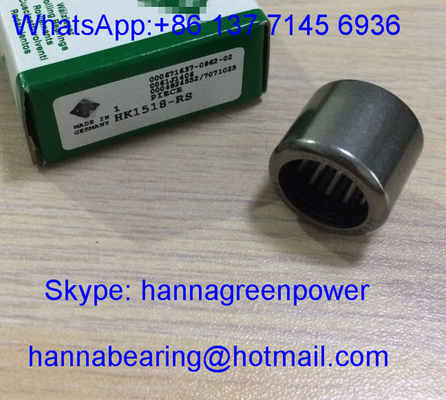 HK1518 / HK1518-RS İğneli Rol rulman / HK1518RS Açık uçlu 15x21x18mm çekilmiş fincan rulman