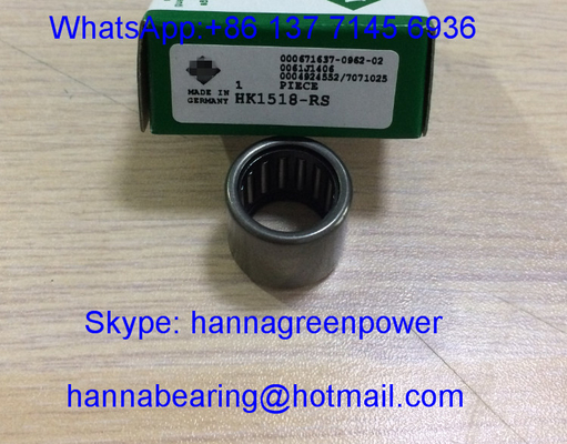 HK1518 / HK1518-RS İğneli Rol rulman / HK1518RS Açık uçlu 15x21x18mm çekilmiş fincan rulman