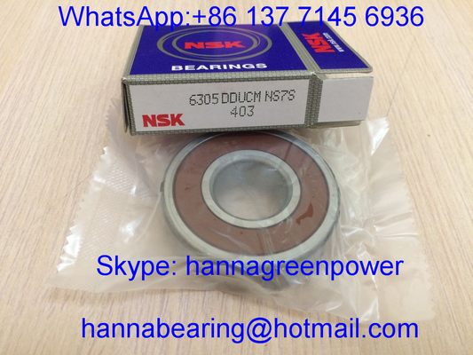 Orijinal NSK 6305DDUCM / 6305DDUC3 Yakın Çukurlu Top Taşıyıcısı Kauçuk Dükkanlı 25x62x17mm