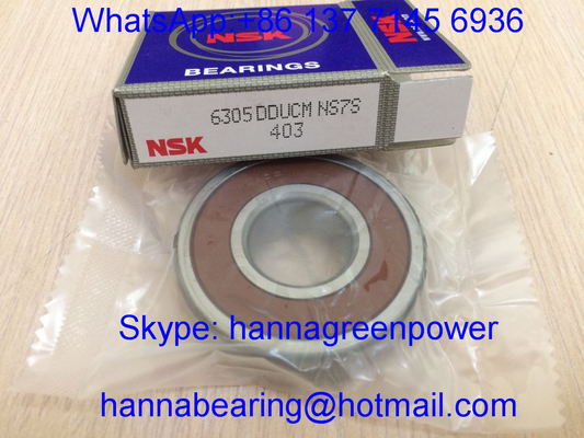 Orijinal NSK 6305DDUCM / 6305DDUC3 Yakın Çukurlu Top Taşıyıcısı Kauçuk Dükkanlı 25x62x17mm