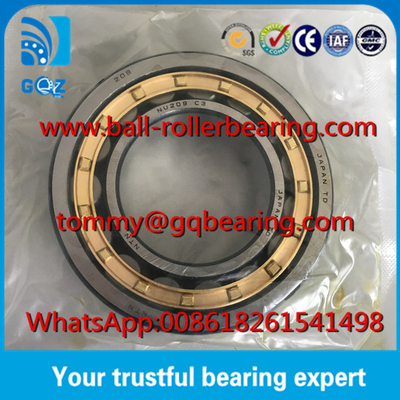 C3 Clerance Brass Cage NTN NU209EMC3 Silindrik Rulo rulmanı