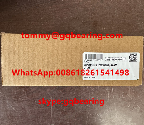 KWVE25-B-S-V1-G3 Dolaşımlı Top Taşıma Bracket Doğrusal Rehberlik Araçları 23*48*83mm Makine Doğrusal Rehberlik Kaydırma
