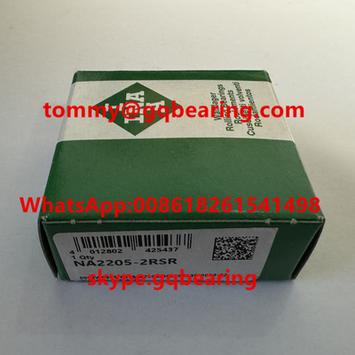 Chrome Çelik Malzemesi INA NA2205-2RSR Boyunduruk Tipi Çizgi Rol rulman 25x52x18mm