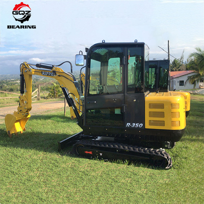 Çinli R350 Mini Kazıcı Küçük Kazıcı Kubota Motor Kazıcı Mikro Kazma Makinesi Kabinli Mini Kazıcı