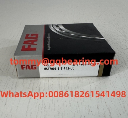 Çelik malzemesi Fag açılı temas topu rulmanı Hss7006-E-T-P4s-Ul Süper hassasiyet