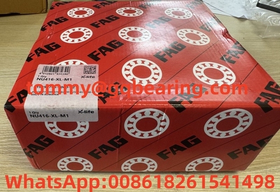 FAG NU416 NU416-XL-M1 Bakır Kafes Silindirik Rol rulmanları 80 mm Bor 200 mm Dış çapı