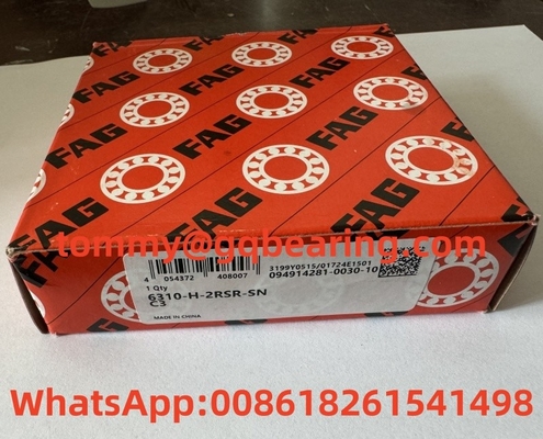 Çelik Yaprak Metal Kafes FAG 6310-H-2RSR-SN-C3 Derin Çukurlu Top Taşıma 50x110x27mm