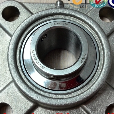 Çubuk 40mm Kare Flanged Ev UCF208 Yastık Blok Dört Bolt 40x130x51.2 mm