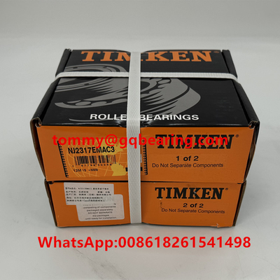 TIMKEN Bakır Kafes Tek Satır Silindrik Rol rulman NJ2317EMAC3