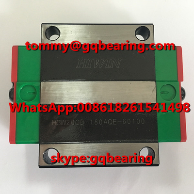GCR15 Çelik Malzeme HIWIN HGW20CB Flange Tipi Doğrusal Rehberlik
