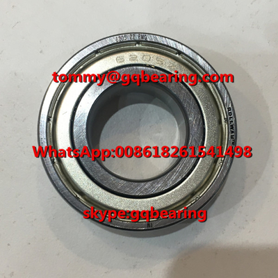 Gcr15 çelik malzeme ROLLWAY 6205ZZ EMQ Metal kalkanlı derin oluklu top rulmanı