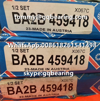 Gcr15 çelik malzemesi SKF BA2B 459418 Bakır malzemesi Kafes hassasiyetli açılı temas topu rulmanı