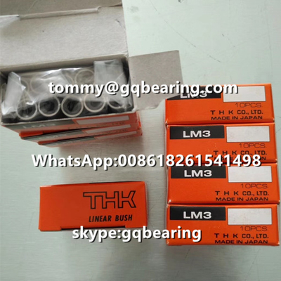 Chrome Çelik Malzemesi Japonya orijinal THK LM3 Doğrusal Top Taşıyıcı Doğrusal Gövde 3x7x10mm