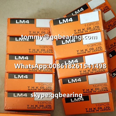Yüksek hassasiyetli Japonya Soyu THK LM4 LM4UU Mikro Doğrusal Top Taşıyıcısı
