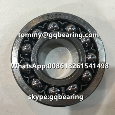 Chrome Çelik Malzeme 2203 Çelik Kafes Çift Sıralı Kendini Hizalayan Top Taşıyıcısı 17x40x16mm