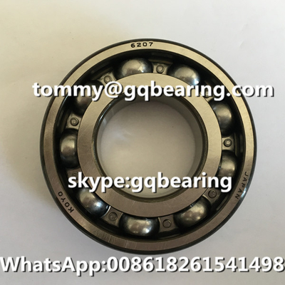 Gcr15 Çelik Malzemesi Japonya Orijinal KOYO 6207 6207CM Tek Sıralı Derin Çukurlu Top Taşıyıcısı